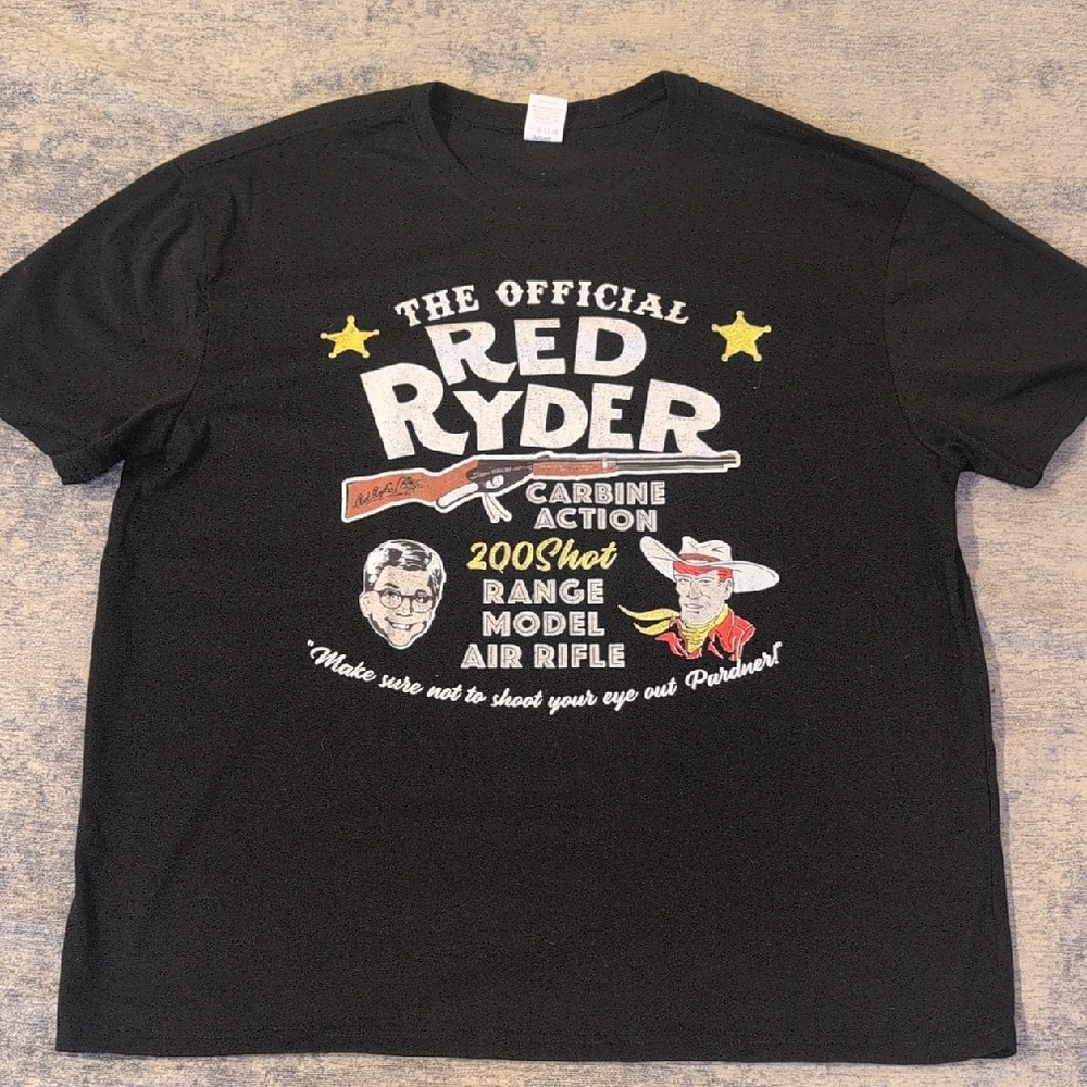 Red Ryder Air Rifle Christmas Story Movie Graphic Unisex T-Shirt 3XL